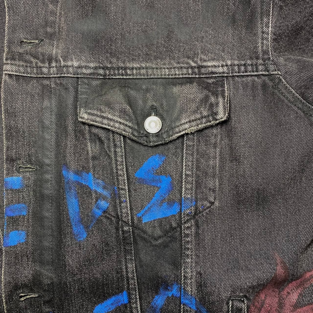Balenciaga Balenciaga Graffiti Oversize Denim Jacket Size US S / EU 44-46 / 1 - 5 Thumbnail