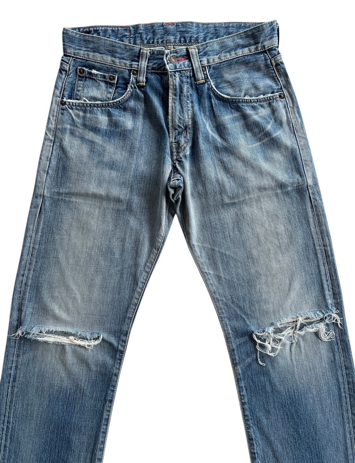Japanese Brand Vintage Edwin 504 Distressed Denim Streetwear Size US 30 / EU 46 - 3 Thumbnail