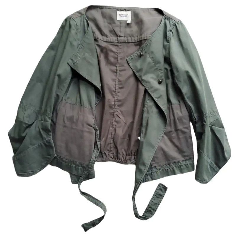 Yves Saint Laurent YSL Military Green Cotton Women's Jacket 0089 Size S / US 4 / IT 40 - 1 Thumbnail