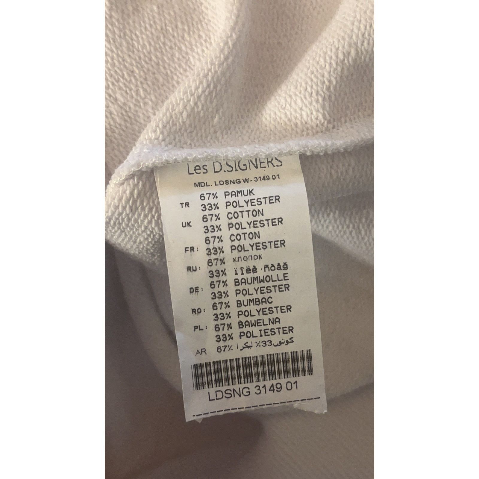 Other Les D.Signers Couture White Sweatshirt Rhinestones S Size US S / EU 44-46 / 1 - 11 Thumbnail