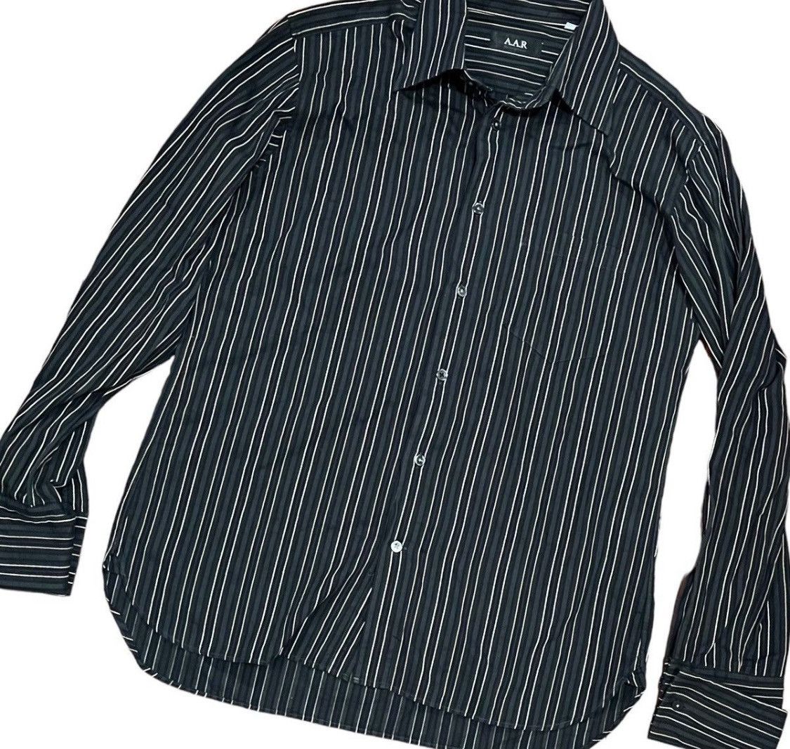 Yohji Yamamoto TAX FREE 🇺🇸 yohji yamamoto a.a.r striped button up shirt Size US L / EU 52-54 / 3 - 2 Thumbnail