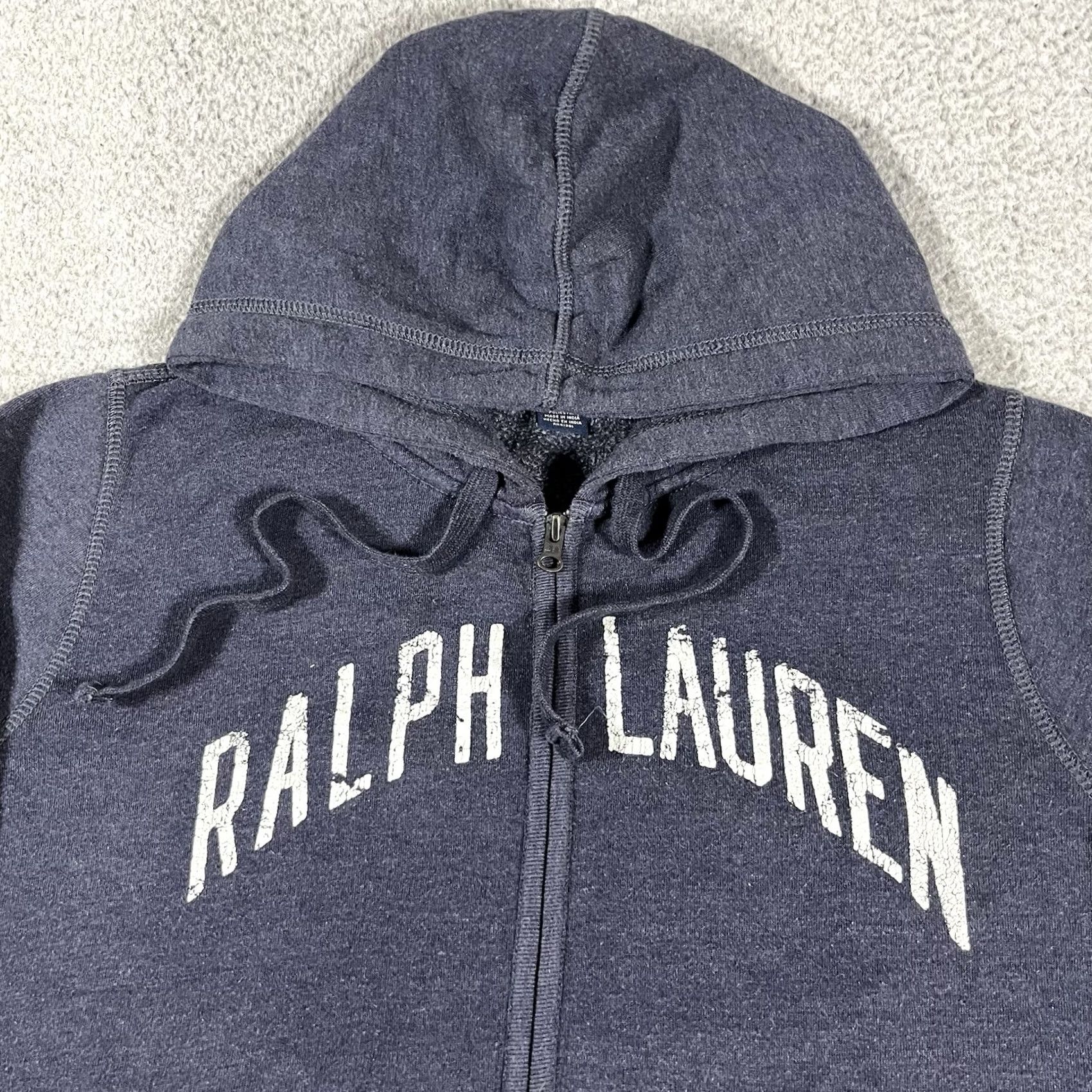 Polo Ralph Lauren VINTAGE Polo Ralph Lauren Hoodie Mens XL Full Zip Sweatshirt Y2K 67 Blue Size US XL / EU 56 / 4 - 7 Thumbnail