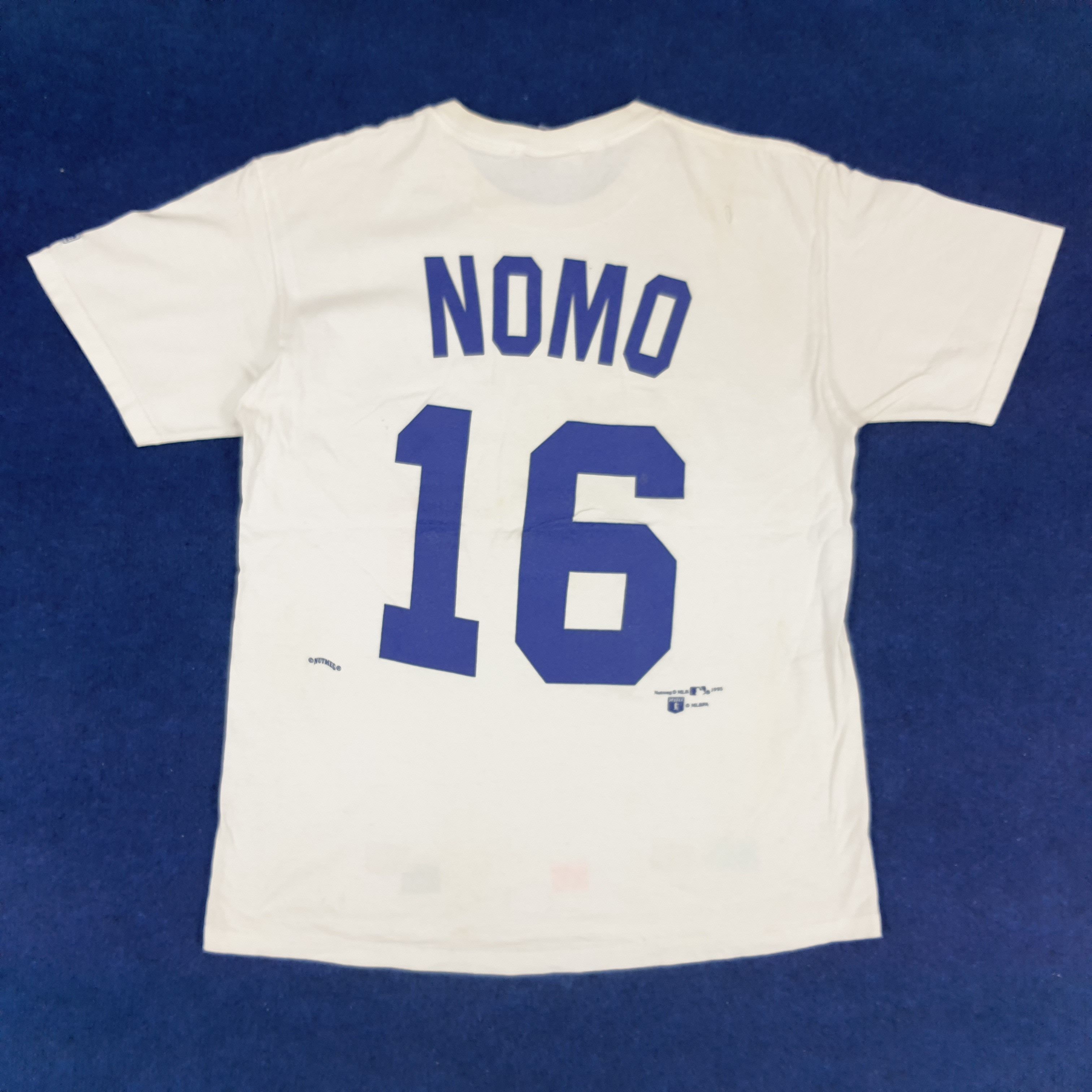 Lee × MLB × Vintage Vintage Lee MLB Dodgers Nomo 16 T-shirt Size US L / EU 52-54 / 3 - 4 Thumbnail