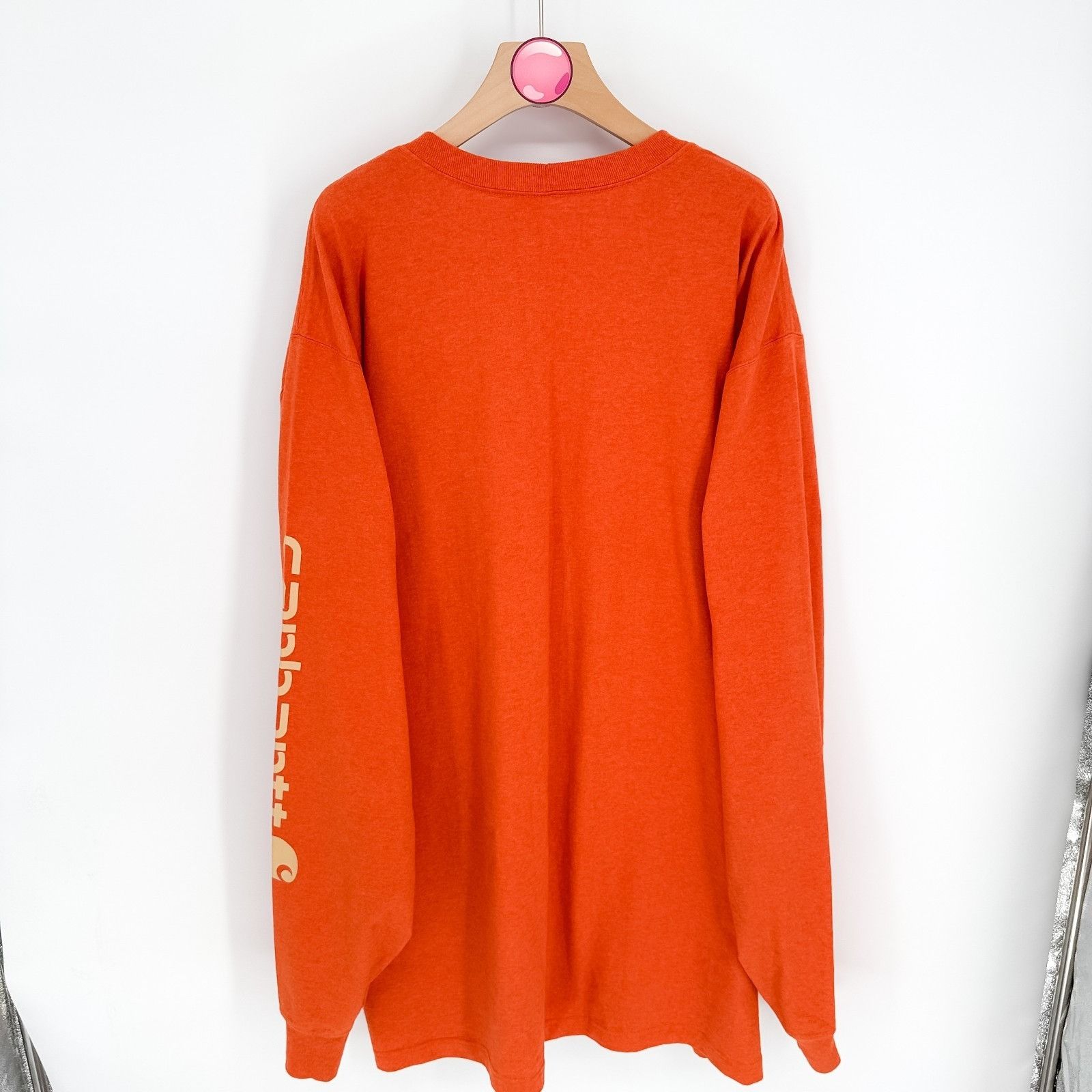 Carhartt Carhartt Shirt Orange Work Wear Loose Fit Long Sleeve Heavyw Size US XXL / EU 58 / 5 - 2 Thumbnail