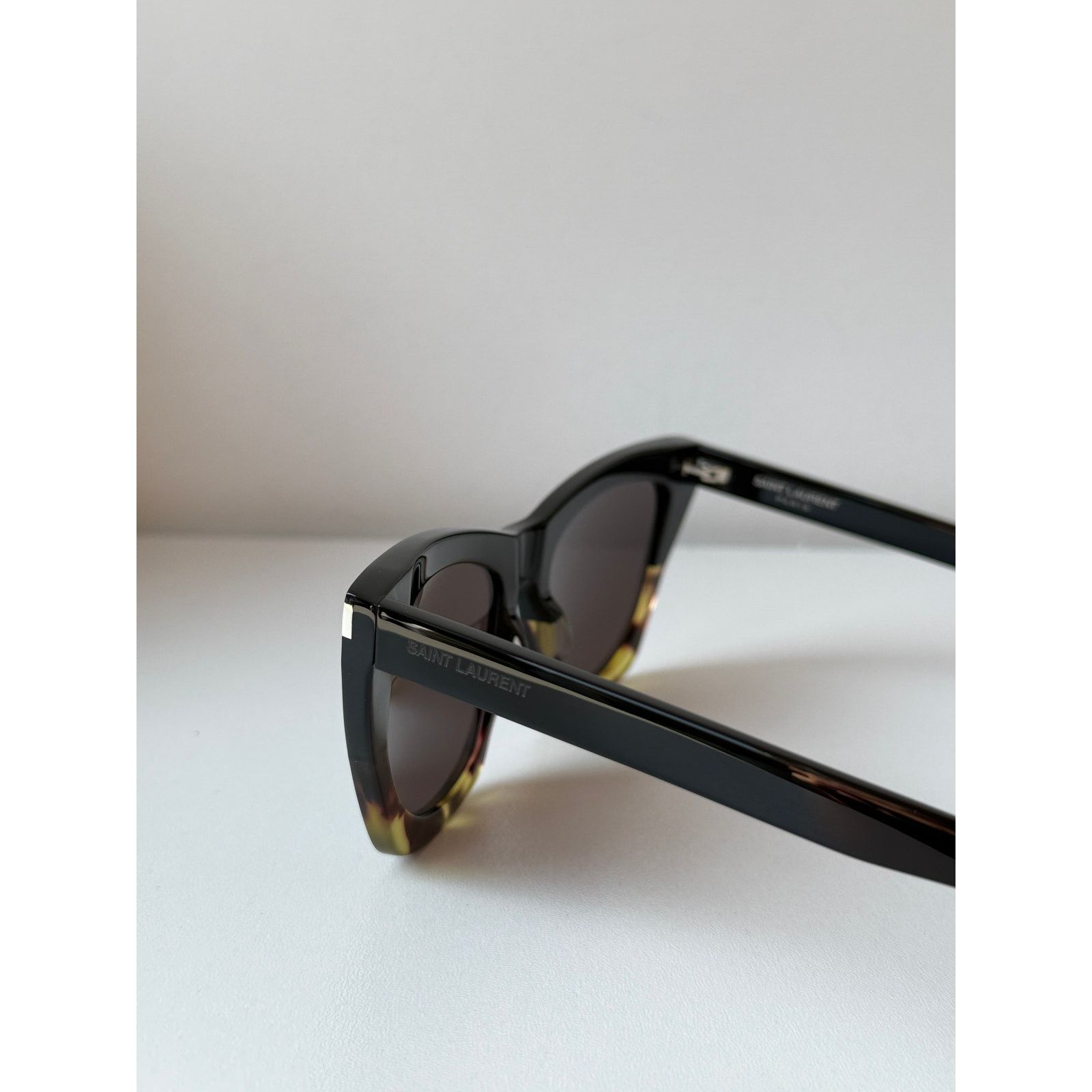 Saint Laurent Paris NEW Saint Laurent SL214 Kate Sunglasses in Black Havana Size ONE SIZE - 3 Thumbnail