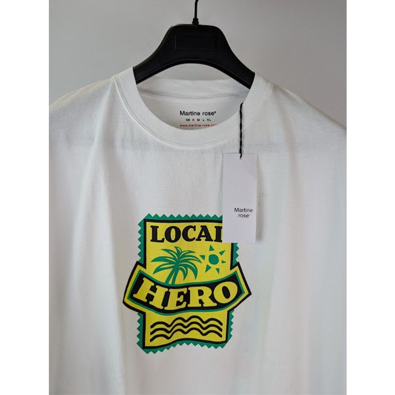 Martine Rose o1rshd1 Graphic Print Cotton S / S Oversized T-shirt White Size US S / EU 44-46 / 1 - 7 Thumbnail