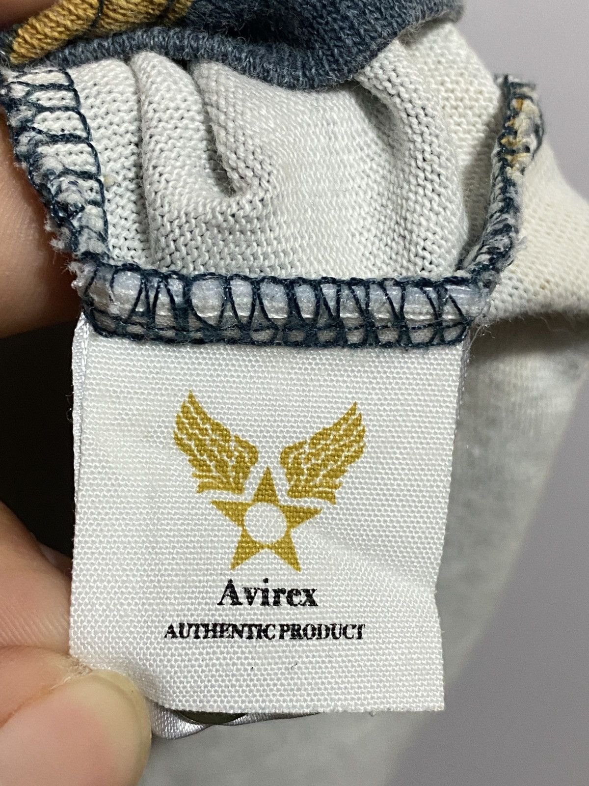 Avirex × Vintage Rare🔥 Vintage Avirex A-75 signature striped polo tee Size US L / EU 52-54 / 3 - 6 Thumbnail