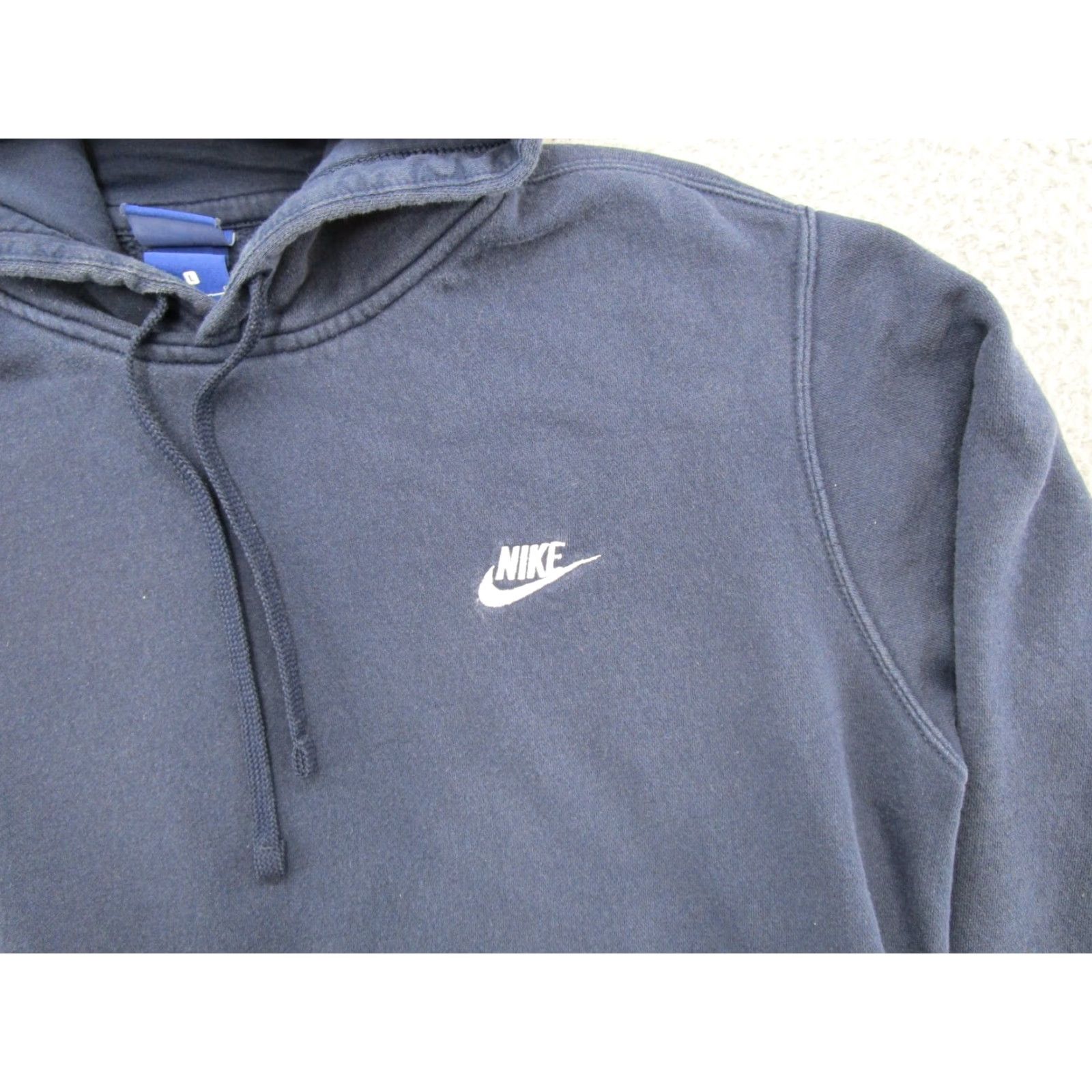 Nike VTG Nike Blue Tag Embroidered Spell Out Hoodie Sweatshirt SZ Large Pullover Mens L Blue Embroidered Nike Hoodie Pullover Sports All Seasons Hooded Size US L / EU 52-54 / 3 - 2 Thumbnail