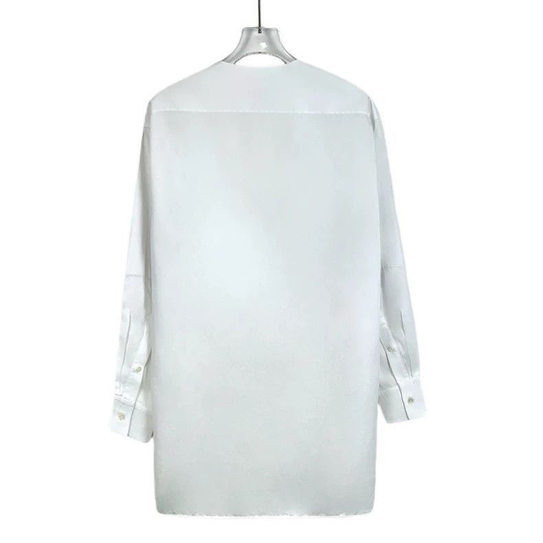 Celine White Lace Cotton Long Sleeve Shirt Size US S / EU 44-46 / 1 - 2 Thumbnail