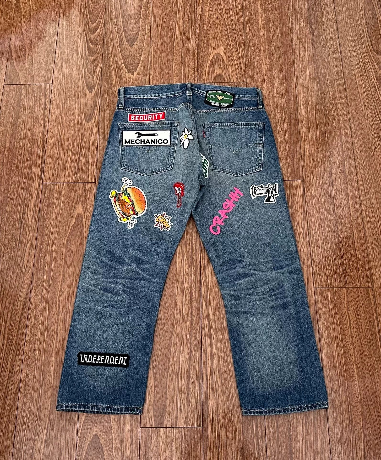 Junya Watanabe JUNYA WATANABE MAN Collaboration Whisker Jeans Size US 26 / EU 42 - 2 Thumbnail