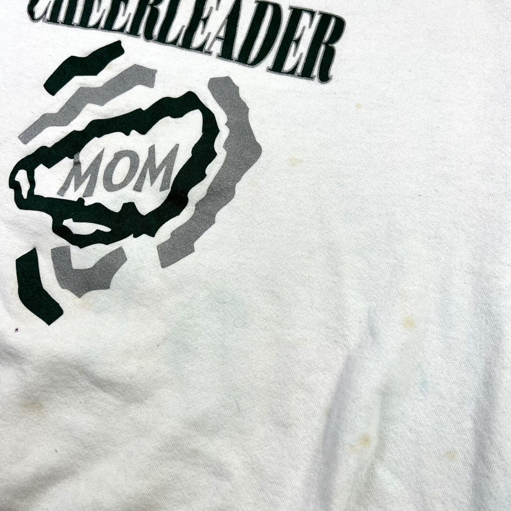 Jerzees VINTAGE Jerzees Sweatshirt Crewneck 90s Graphic Grunge Cheerleader Mom L White Womens Size L / US 10 / IT 46 - 5 Thumbnail