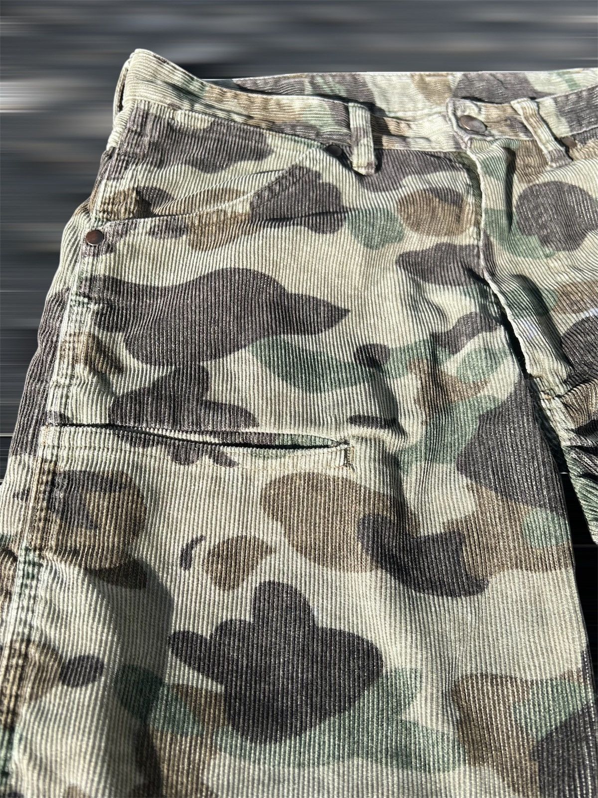 Bape Green Camo Corduroy Pants Size US 28 / EU 44 - 2 Thumbnail