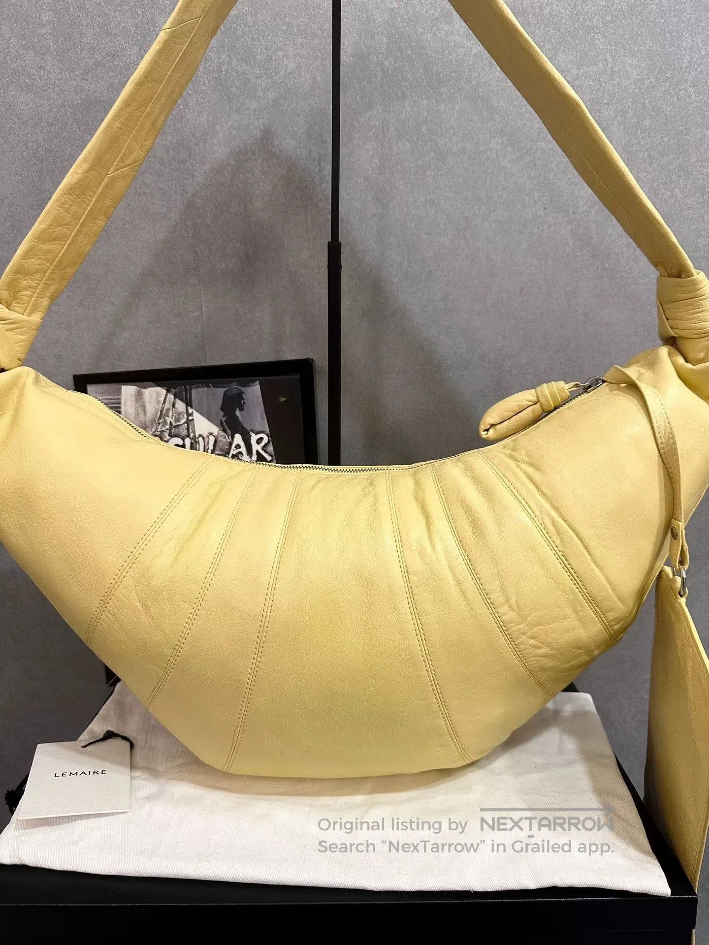 Lemaire Lemaire Oversized Ginger Croissant Bag. Size ONE SIZE - 4 Thumbnail