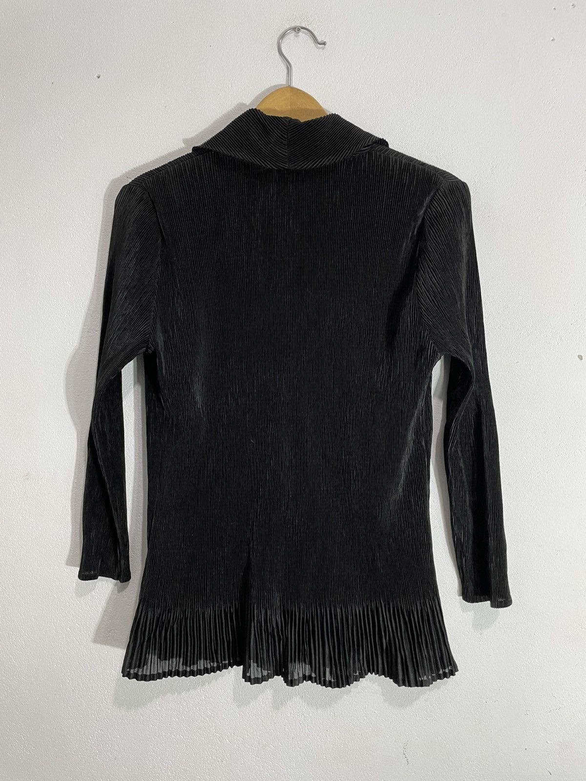 Yohji Yamamoto Undefined summer Black Pleated shirt Jacket issey style Size M / US 6-8 / IT 42-44 - 5 Thumbnail