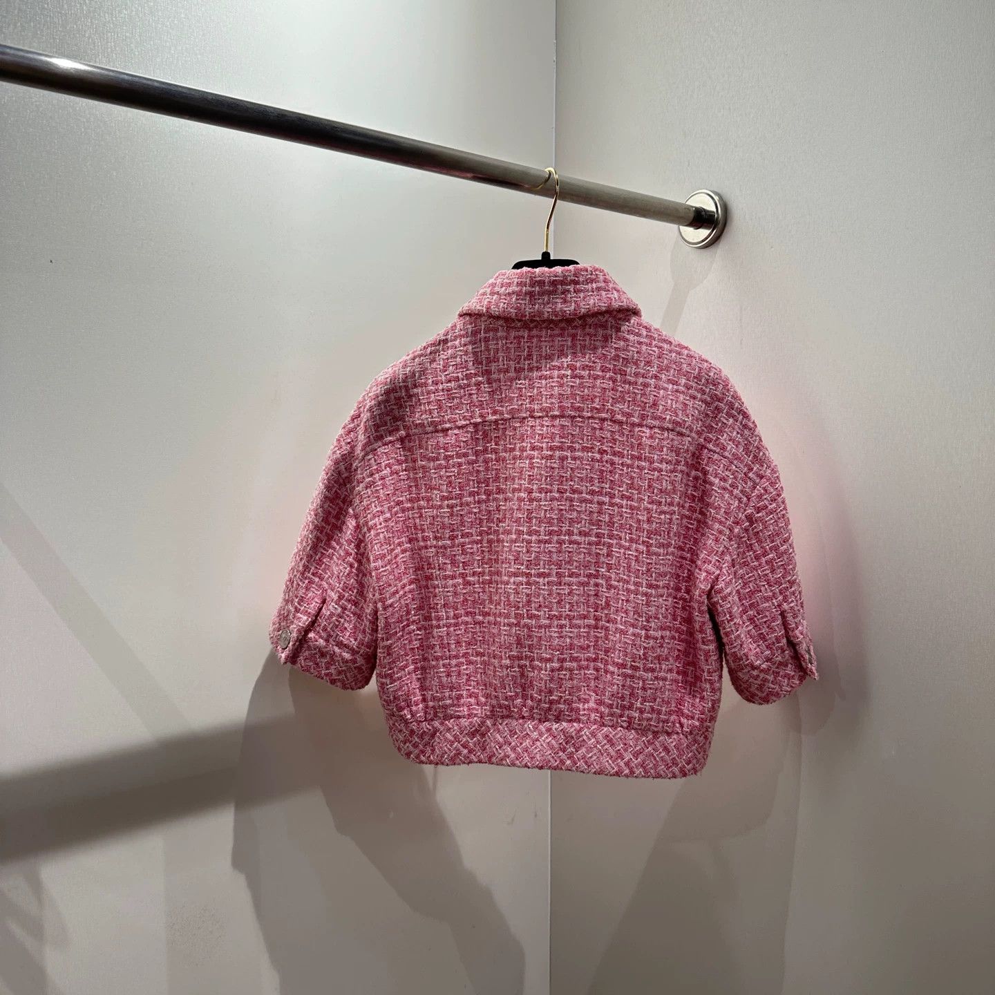 Chanel Chanel 23P Tweed Short-Sleeve Jkt 34 Cotton apr682 Size XS / US 0-2 / IT 36-38 - 2 Thumbnail