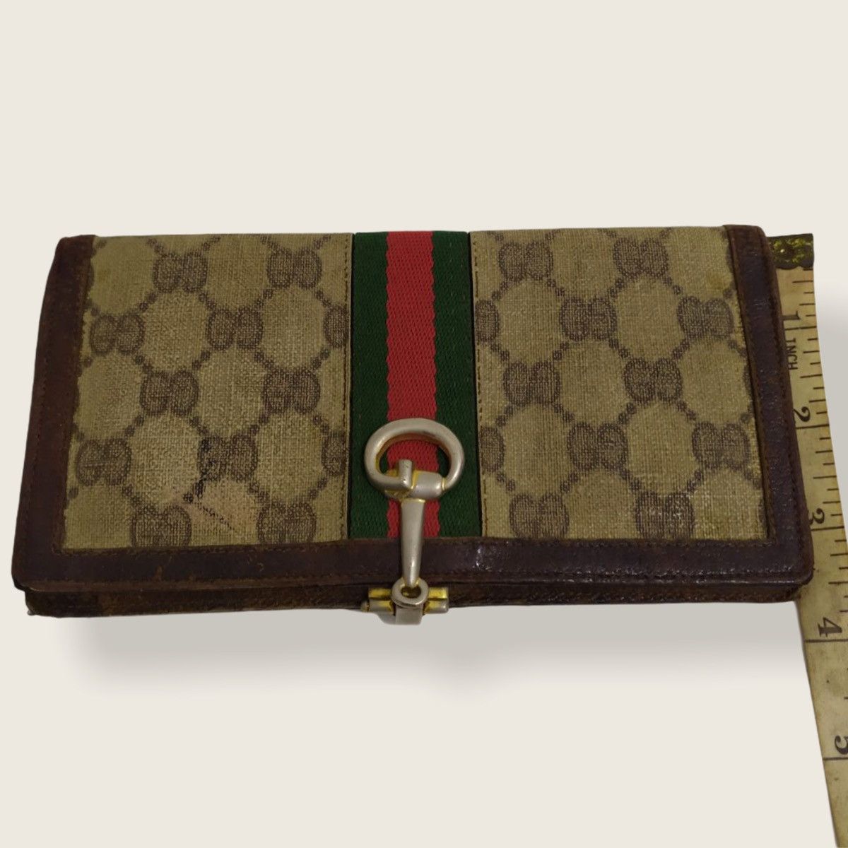 Gucci ‼️LASTDROP‼️ AUTHENTIC VINTAGE GUCCI GG LONG WALLET Size ONE SIZE - 10 Thumbnail