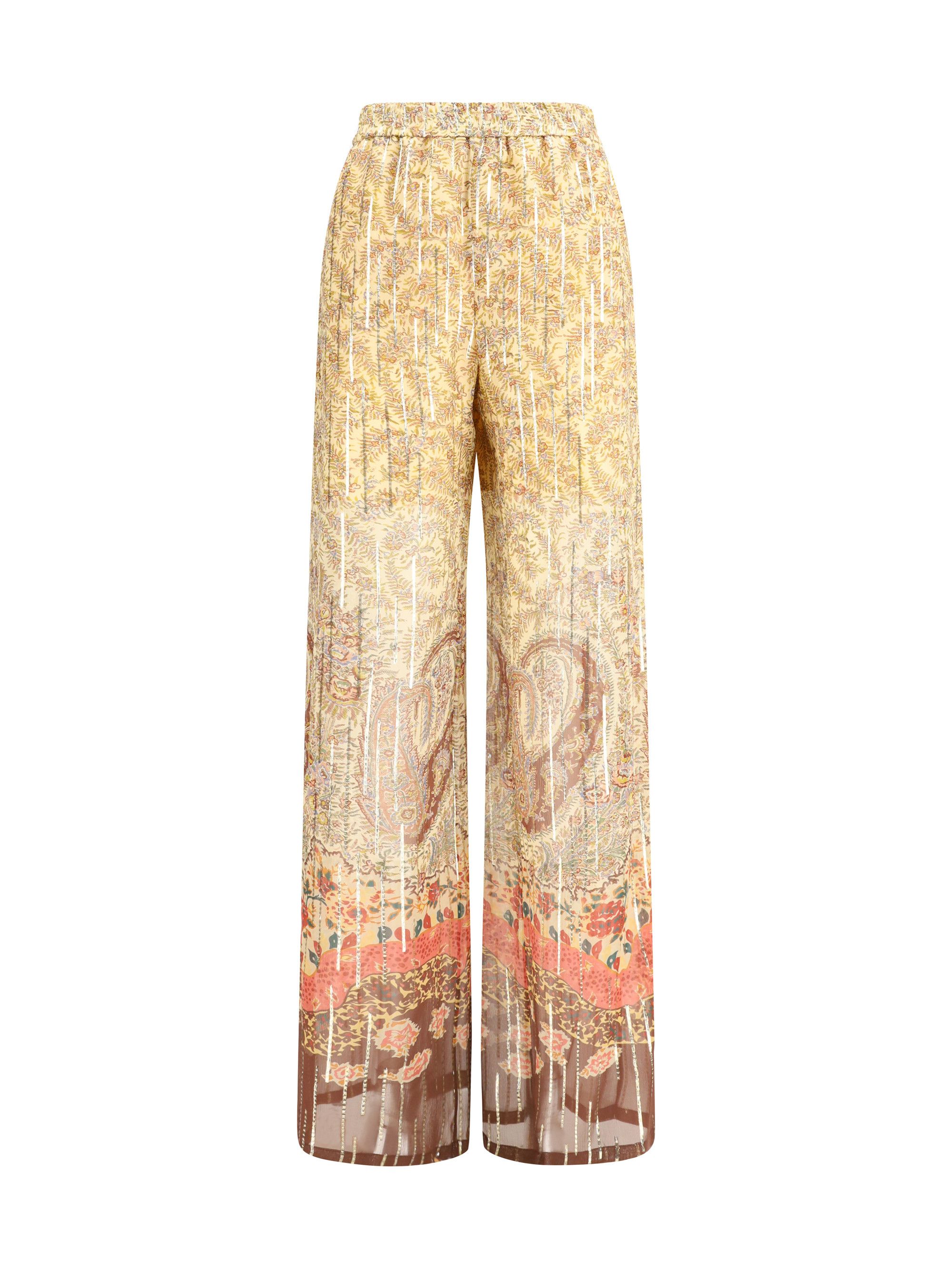 Valentino Silk georgette Pants express fluid Size 32" / US 10 / IT 46 - 1 Thumbnail