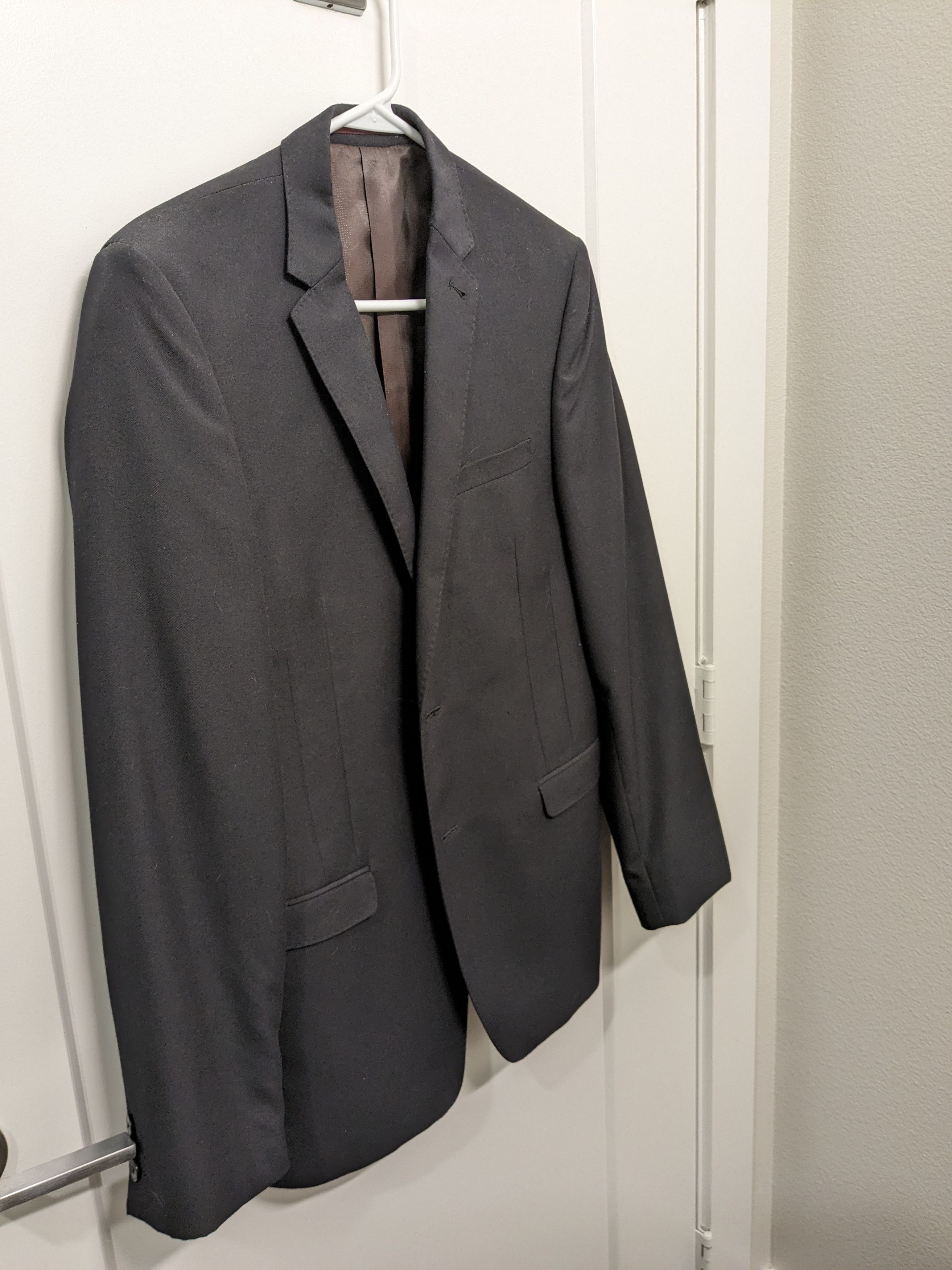 Marks & Spencer Slim Dark navy/black blazer Size 38R - 1 Thumbnail