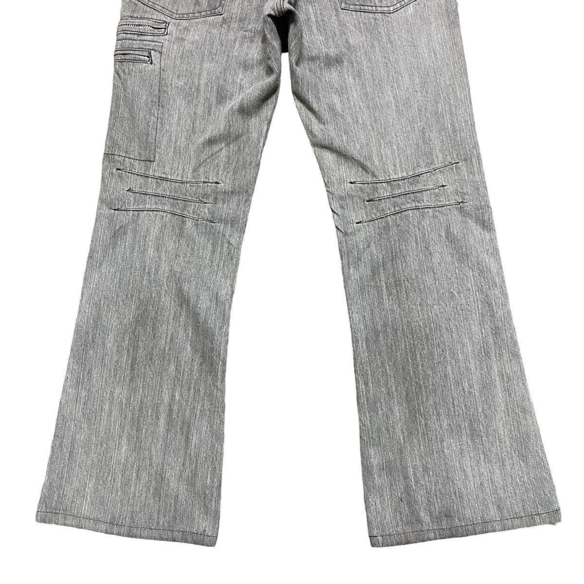 Japanese Brand RUPERT EDGE Grey Denim Flare Cargo Pants Size US 30 / EU 46 - 13 Thumbnail