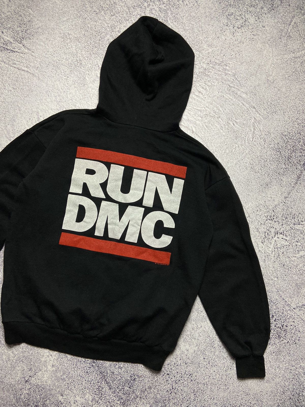 Rap Tees Vintage 80s RUN DMC Rap Hoodie Rare Hip Hop Y2K Style Gang Size US S / EU 44-46 / 1 - 13 Thumbnail