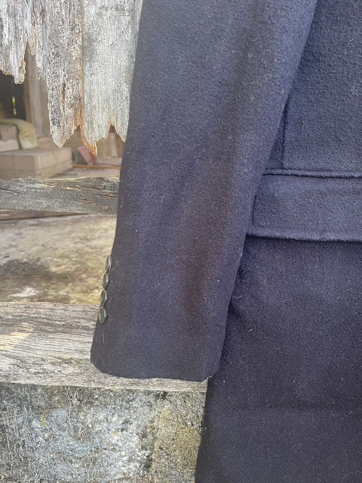 Designer Ines de la Fressange x Uniqlo Wool Coat Parisian Minimalist Size US L / EU 52-54 / 3 - 4 Thumbnail