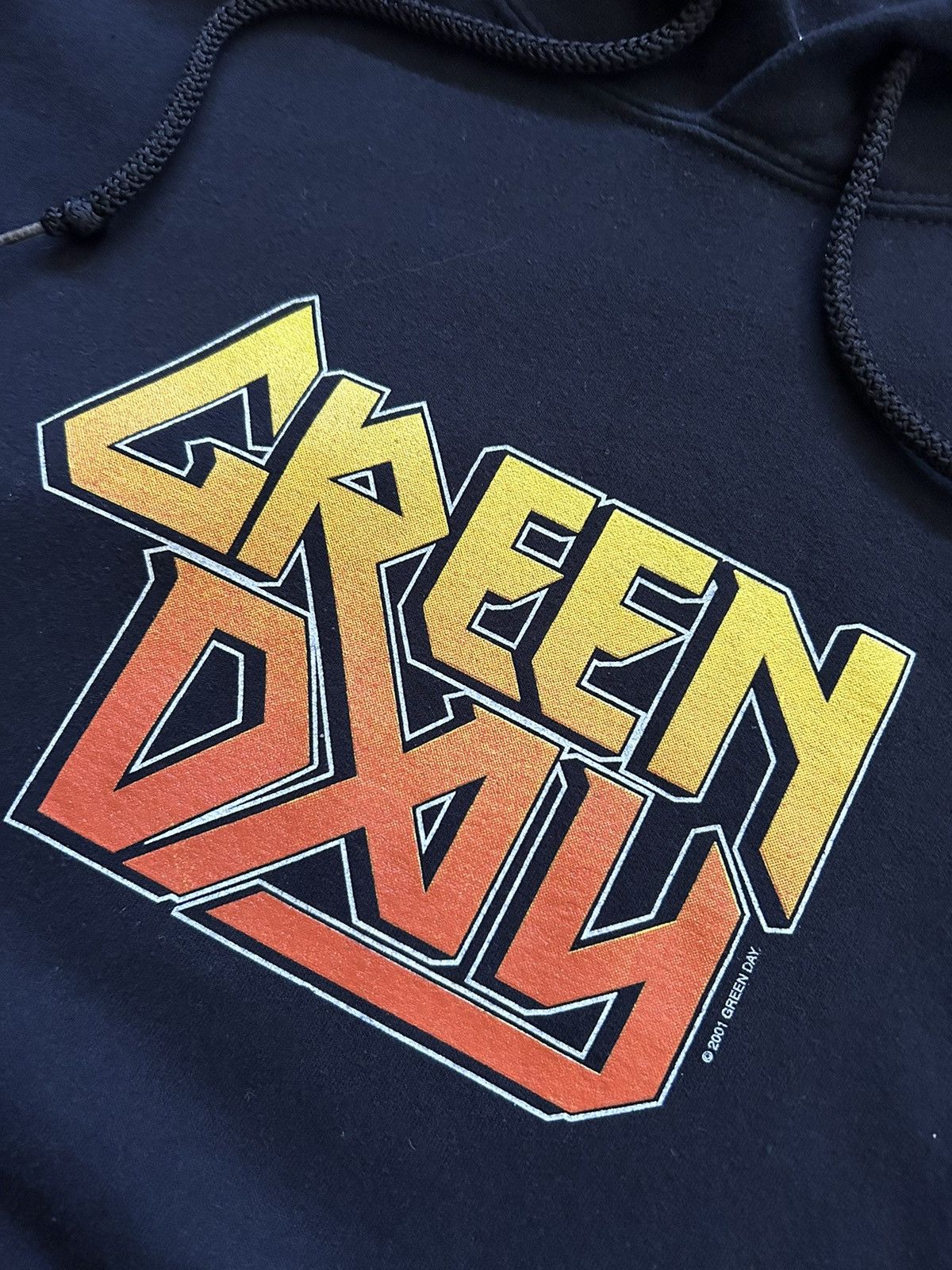 Band Tees × Gildan × Vintage Vtg 2001 Green Day Hoodie Size US XL / EU 56 / 4 - 2 Thumbnail