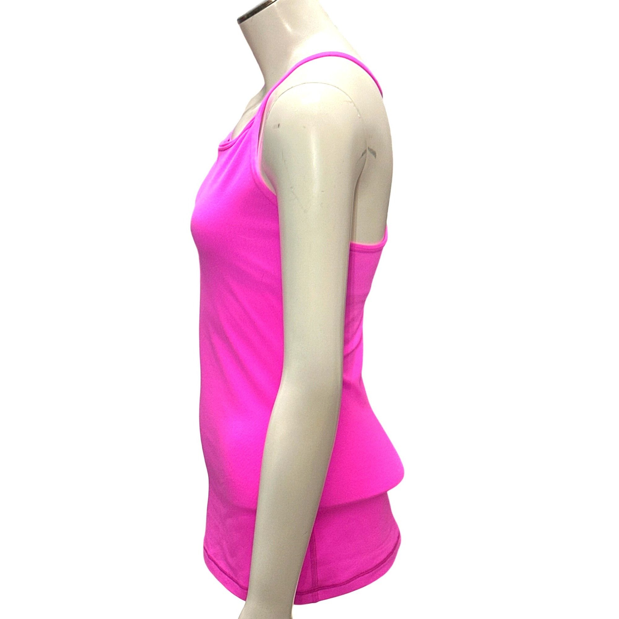 Lululemon Lululemon IVIVVA Athletica Pink Racerback Tank Top Polyester Size XS / US 0-2 / IT 36-38 - 2 Thumbnail