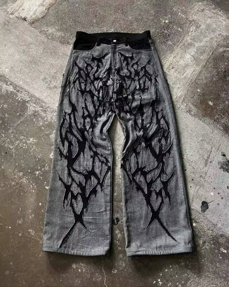Japanese Brand × Vintage new school high-waisted jeans Size US 37 - 1 Thumbnail