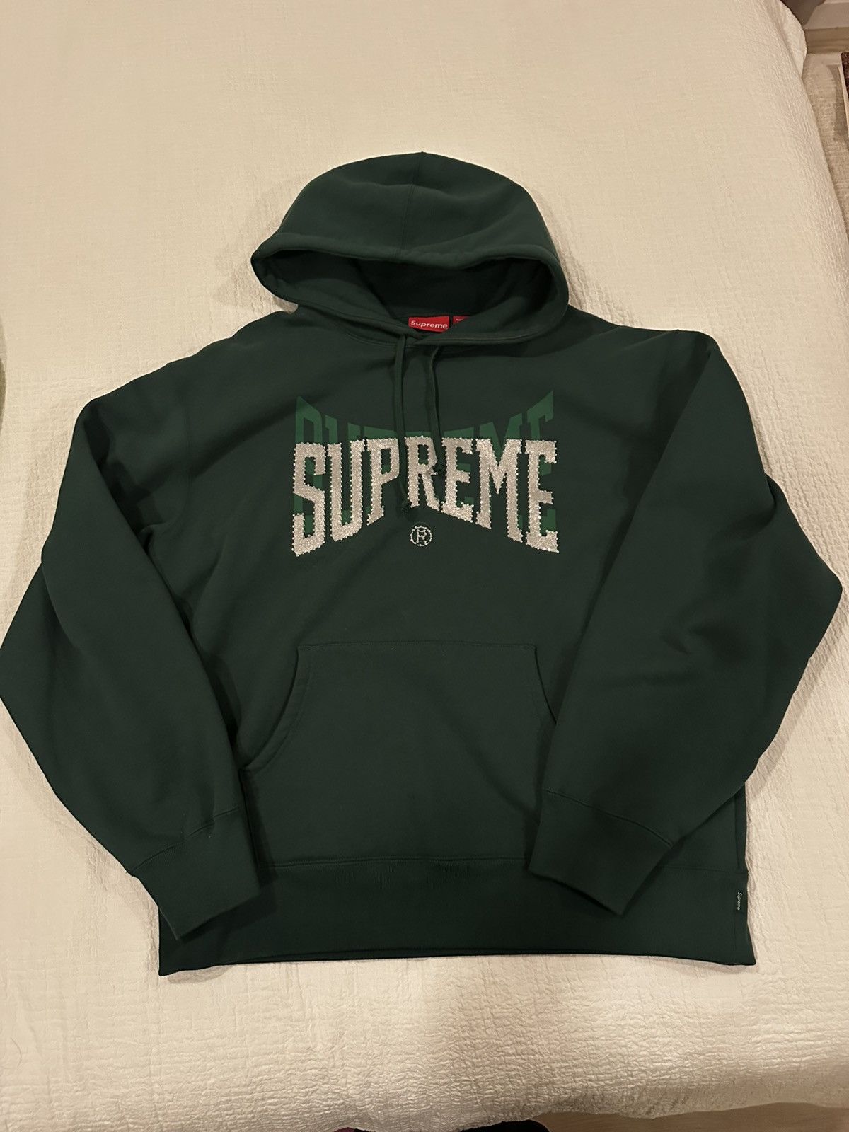 Supreme Supreme Rhinestone Shadow Hoodie Size US L / EU 52-54 / 3 - 1 Thumbnail