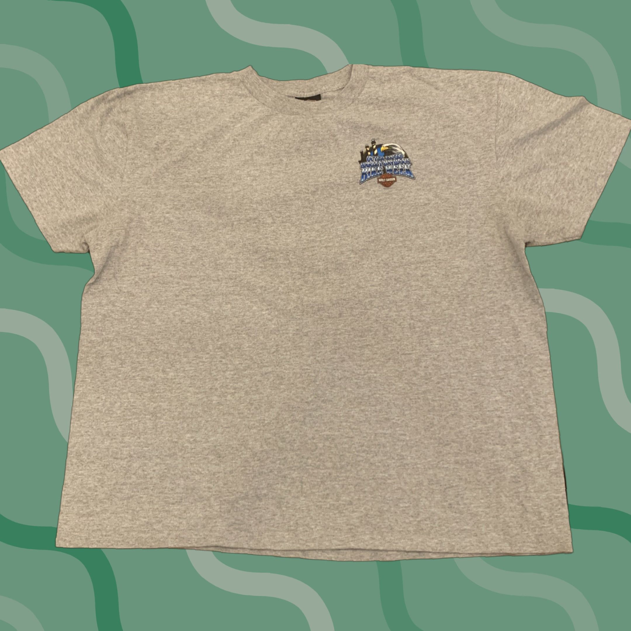 Harley Davidson VINTAGE Harley-Davidson T-Shirt Motorcycle Bike Week 2011 Outer Banks NC Gray Adult XXL Men's Size US XXL / EU 58 / 5 - 1 Thumbnail