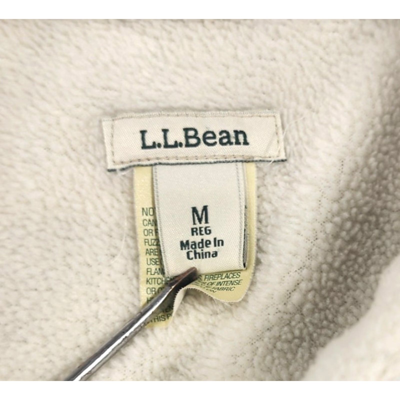 Vintage L.L.Bean Shirt Adult Medium Blue Plaid Fleece Lined Button Up Long Sleeve Size US M / EU 48-50 / 2 - 5 Thumbnail