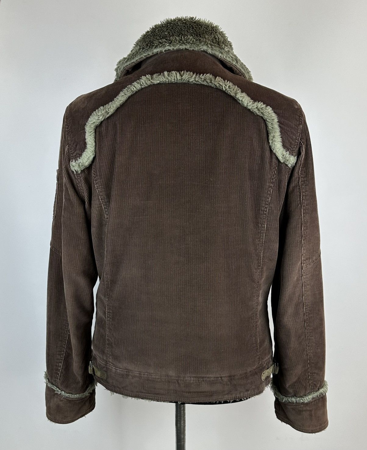 Diesel Vintage DIESEL Corduroy Sherpa Trucker Jacket XL Y2K Size US XL / EU 56 / 4 - 5 Thumbnail