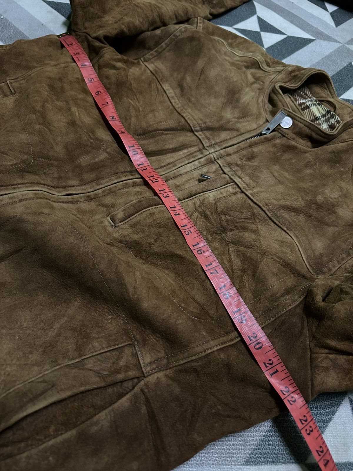 Leather Bernardo lamb leather motorcycle jacket in brown. Size US M / EU 48-50 / 2 - 12 Thumbnail