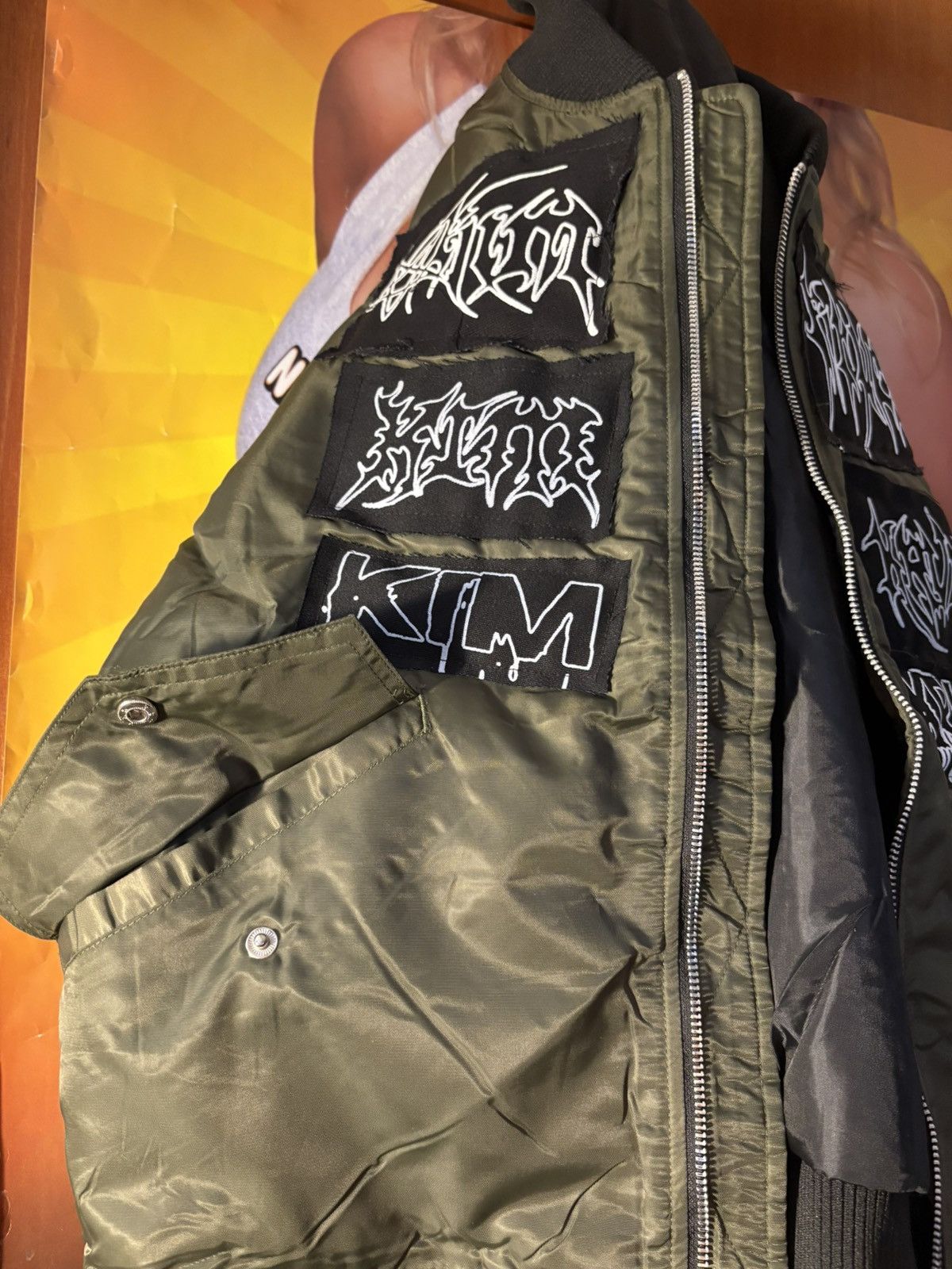 Destroy Lonely × Kim Krueger × Playboi Carti Kim Krueger Army Green Bomber Size US L / EU 52-54 / 3 - 8 Thumbnail