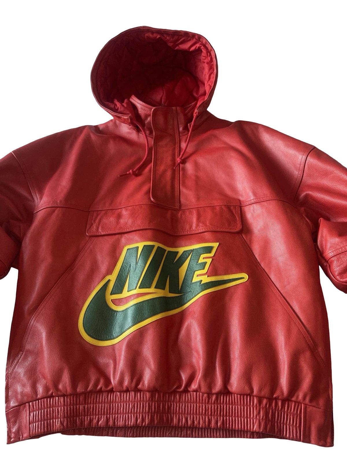 Nike × Supreme Supreme FW19 Nike Leather Anorak Size US M / EU 48-50 / 2 - 8 Thumbnail