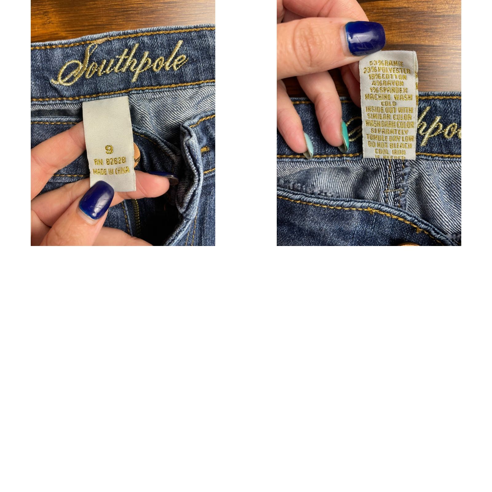 Southpole Southpole Jeans, Women's Size 9, Denim, Cropped, Pockets, Blue, Jeans, Regular, Juniors, Inseam 22, 9, 30in, Low Rise, Medium Wash, Women Size 30" / US 8 / IT 44 - 8 Thumbnail