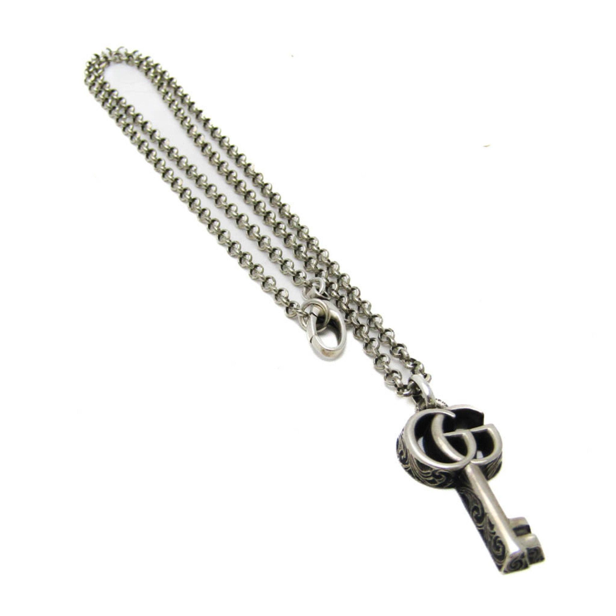 image of Gucci Double G Key 627757 Silver 925 Men,women Pendant Necklace [Silver], Women's