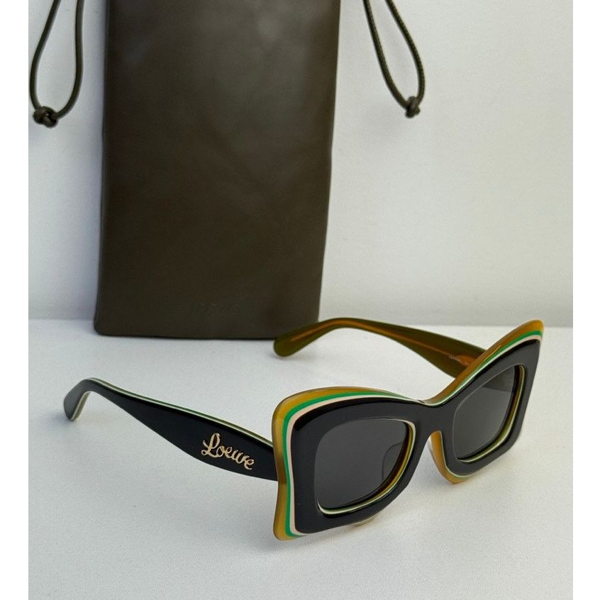 Loewe ANAGRAM Women Sunglasses Gold LW40159U 32G NEW AUTHENTIC Loewe Loewe ANAGRAM Women Sunglasses LW40159U 32G NEW  main image 3