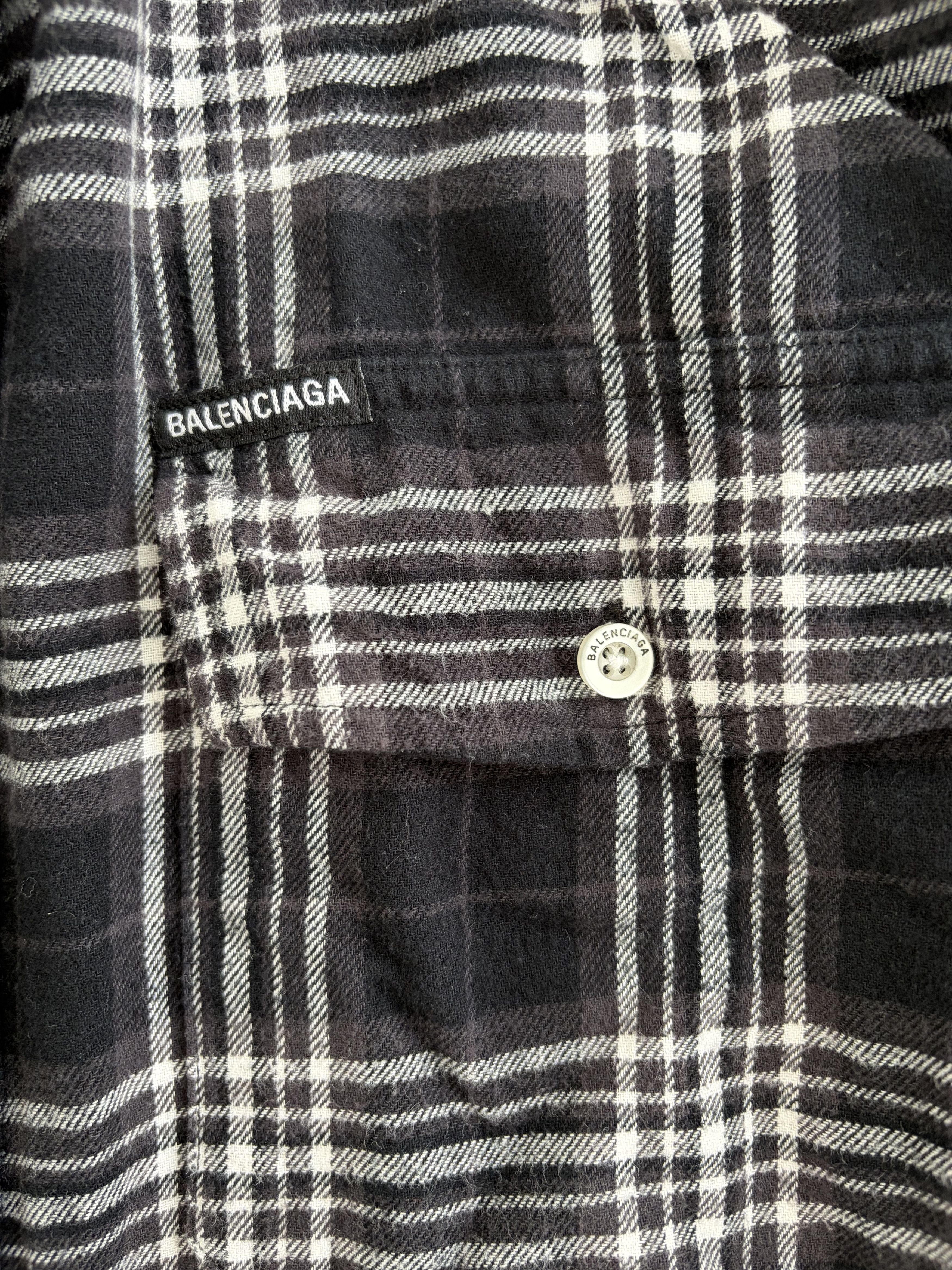 Balenciaga Balenciaga Trompe Oeil Oversized Flannel Size US M / EU 48-50 / 2 - 5 Thumbnail