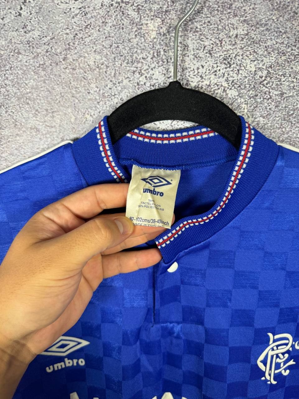Umbro 80's Vintage Rangers Glasgow 1987/90 Umbro Soccer Jersey Size US M / EU 48-50 / 2 - 10 Thumbnail