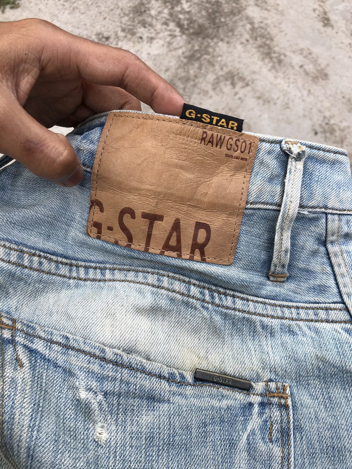 G-Star TWIST CURVE DISTRESSED DENIM BY GSTAR Size US 31 - 6 Thumbnail