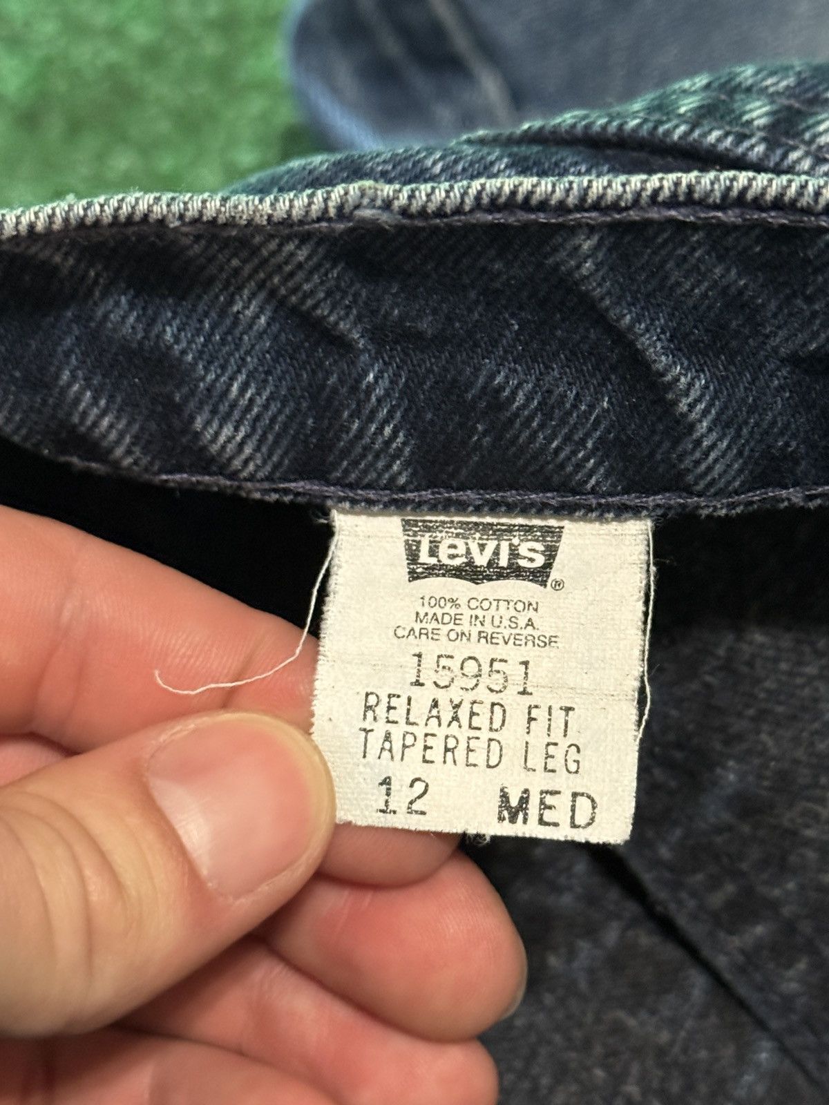 Levi's Vintage Clothing Levis Relaxed Fit Tapered 90s 12 Orange Tab 30x27 Jeans Size 30" / US 8 / IT 44 - 5 Thumbnail