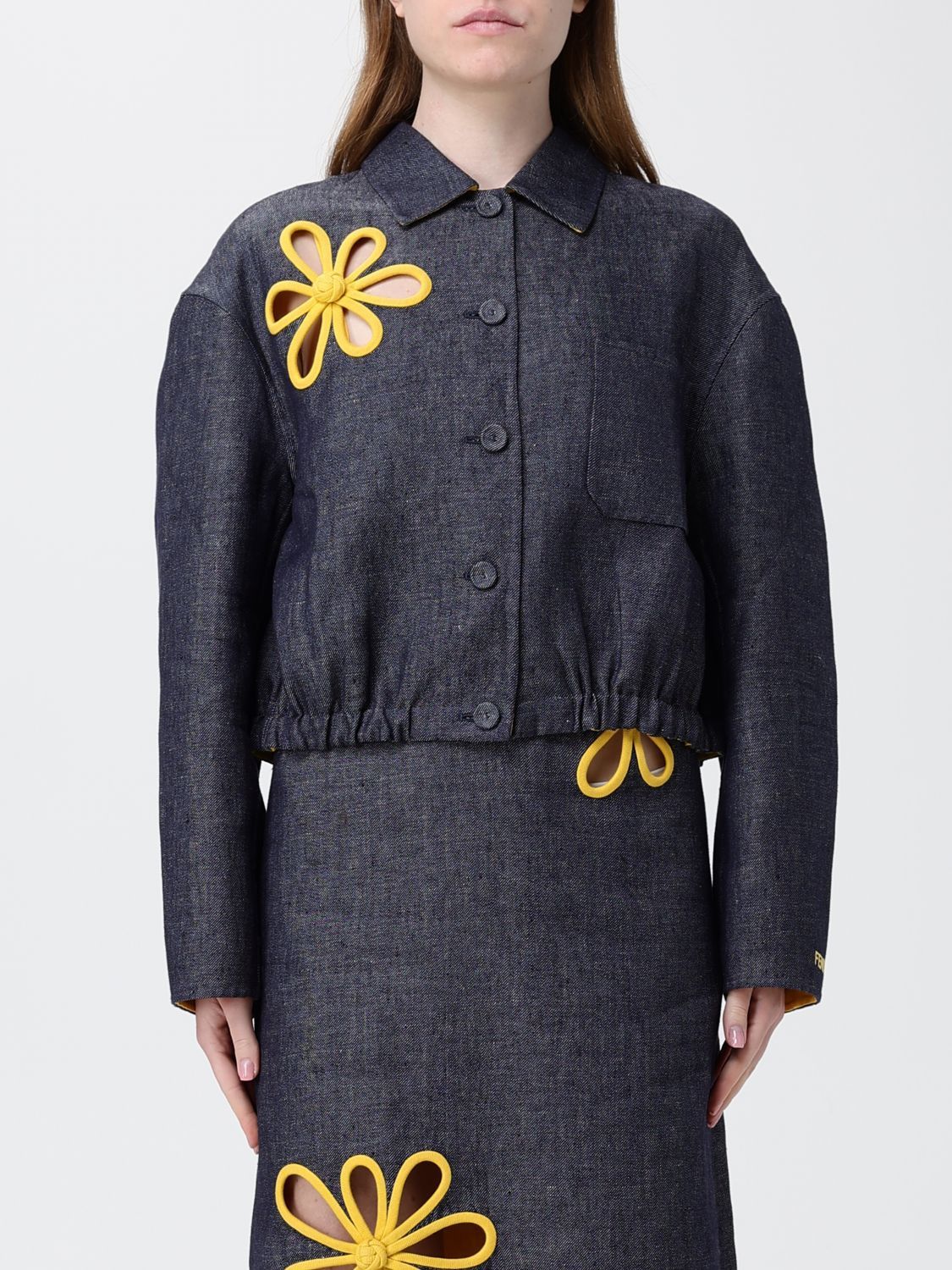 Fendi Fendi Jacket Woman Blue Size M / US 6-8 / IT 42-44 - 1 Thumbnail