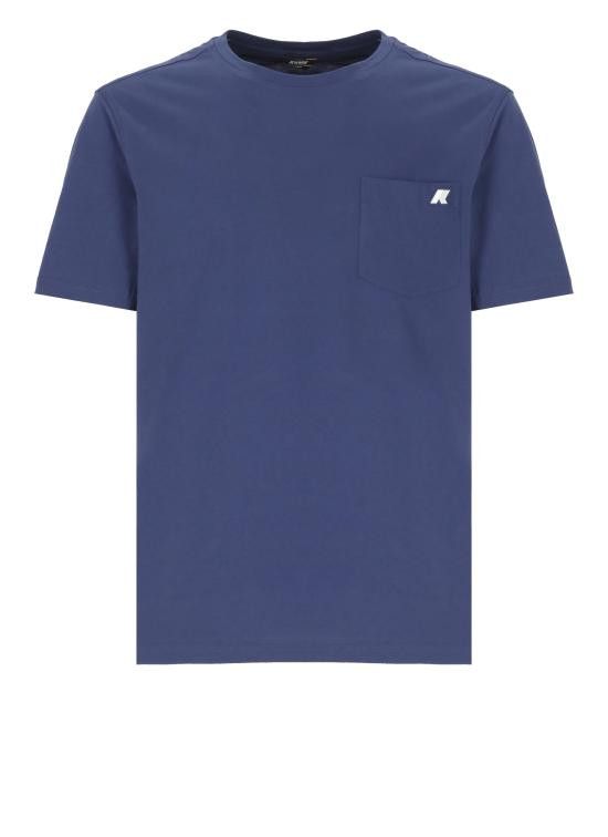 K-Way K-WAY Men T-Shirts K31368W 867 Blue Size US L / EU 52-54 / 3 - 1 Thumbnail