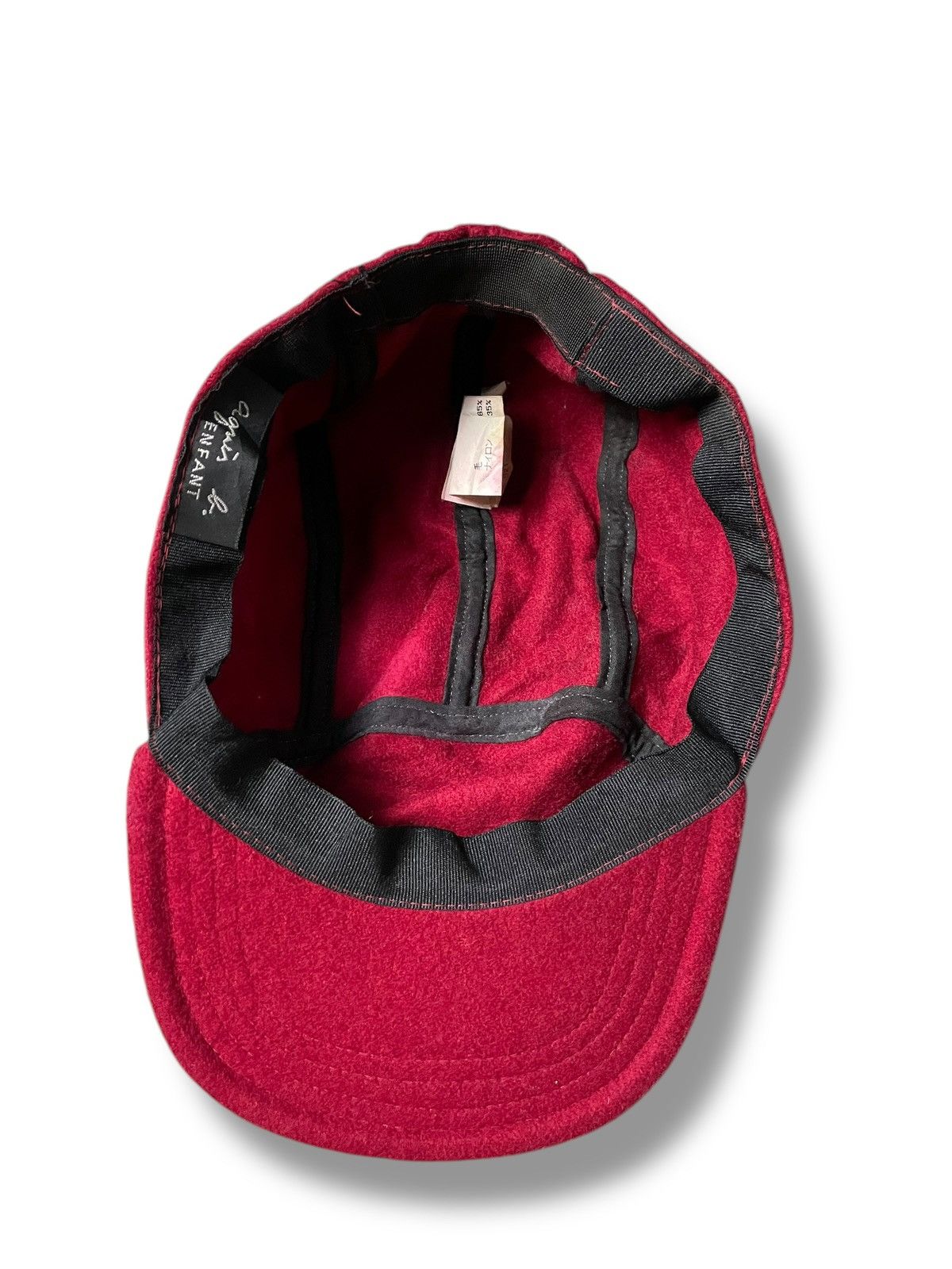 Japanese Brand × Vintage × agnes b. Vintage Agnes B. Homme Wool Plain Cap (83) Size ONE SIZE - 6 Thumbnail