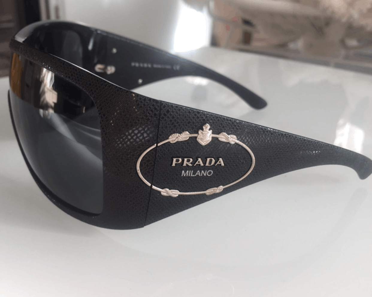 Prada PRADA Sunglasses SPR 05H 2004 Star Mask Fire Chrome Silver Size ONE SIZE - 2 Thumbnail