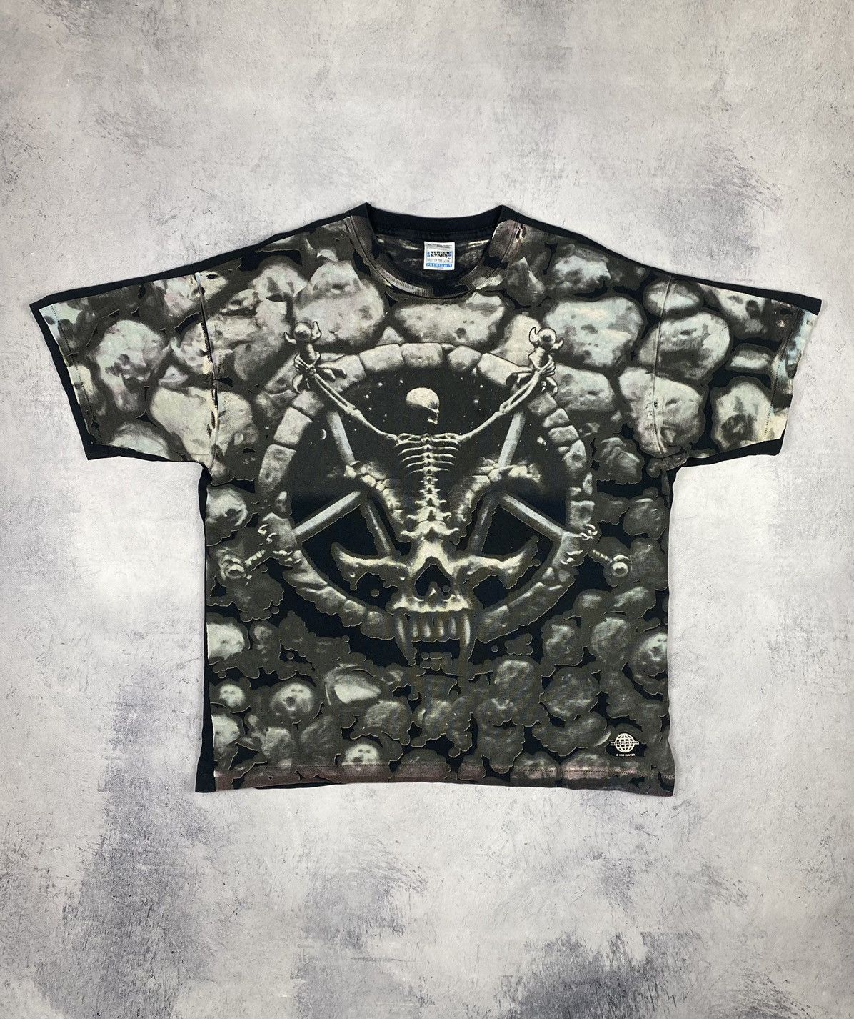 Slayer × Vintage Slayer Divine Intervention 1995 Very Rare Vintage Tee Size US XL / EU 56 / 4 - 2 Thumbnail