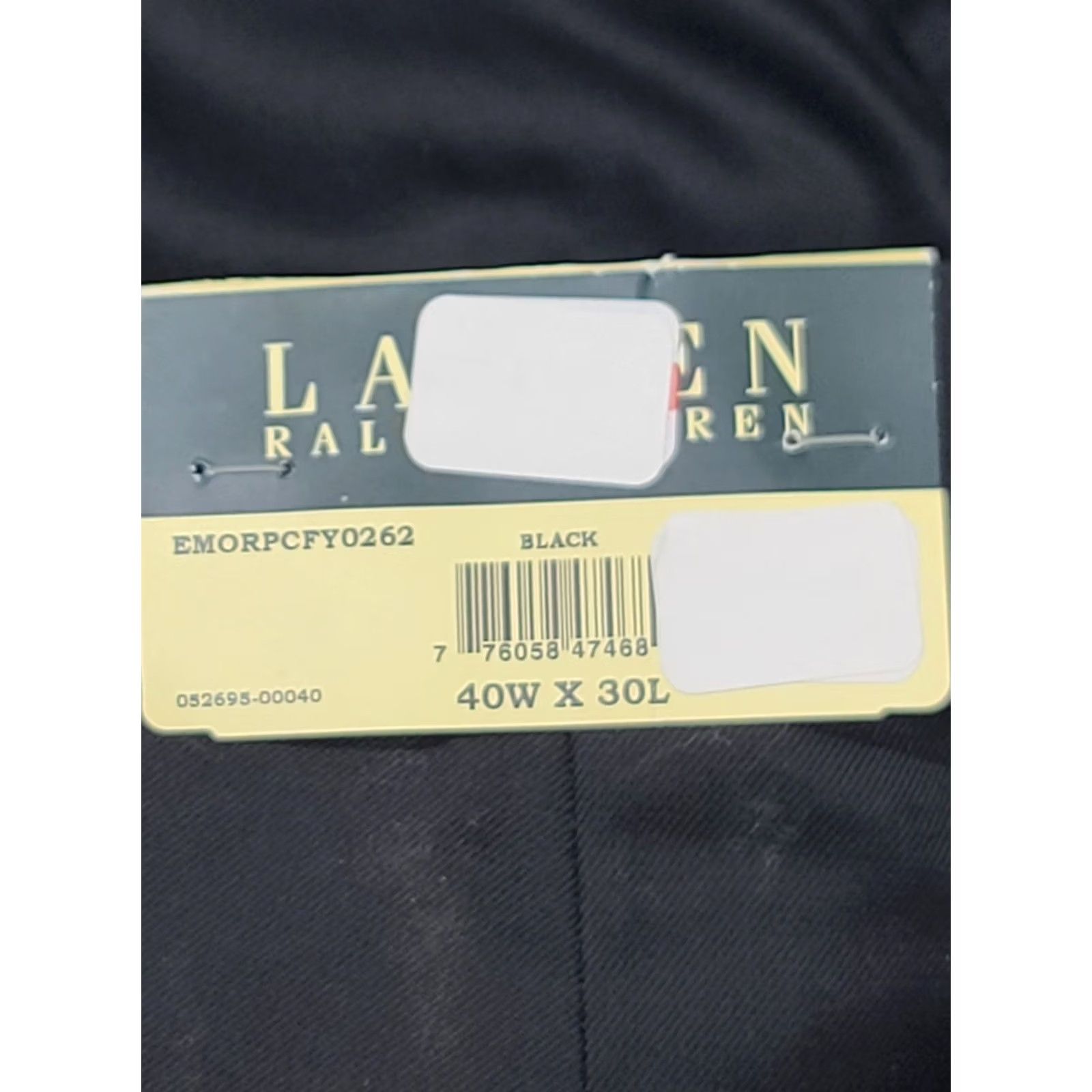 Ralph Lauren Lauren Ralph Lauren Dress Pants Mens 40x30 Black Flat Front Classic Fit Washable Dress Pants Mens Black 40x30 Modern Office Business Vintage: No Size US 40 / EU 56 - 3 Thumbnail