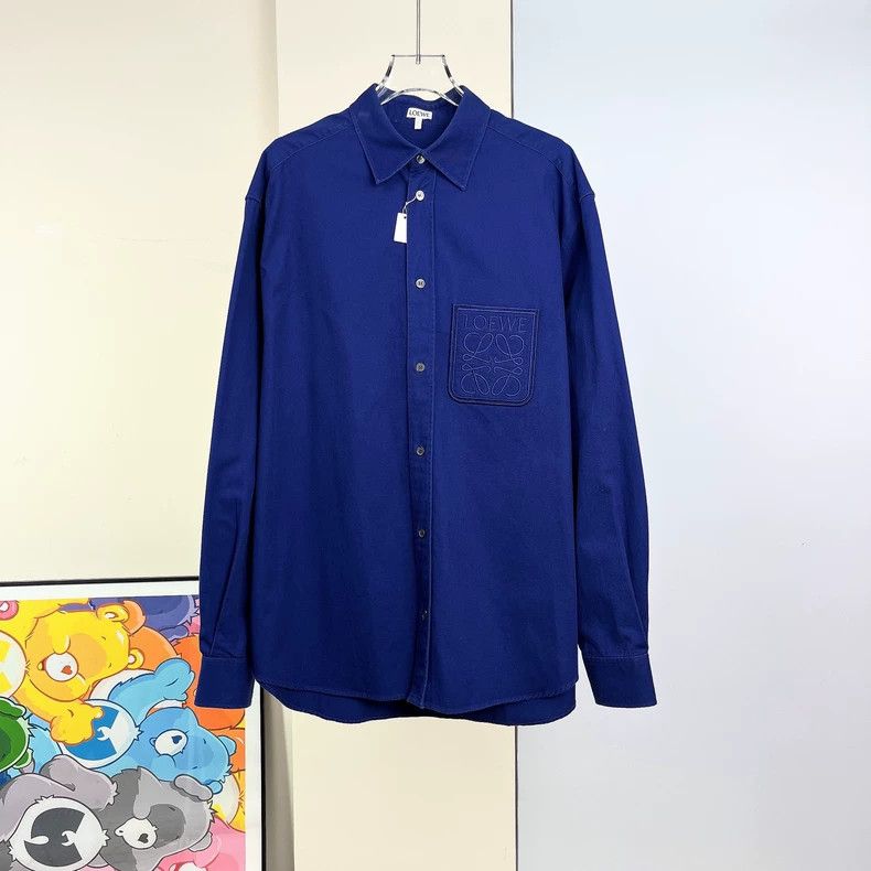 Loewe LOEWE Blue Long Sleeve Shirt Size US XXL / EU 58 / 5 - 1 Thumbnail