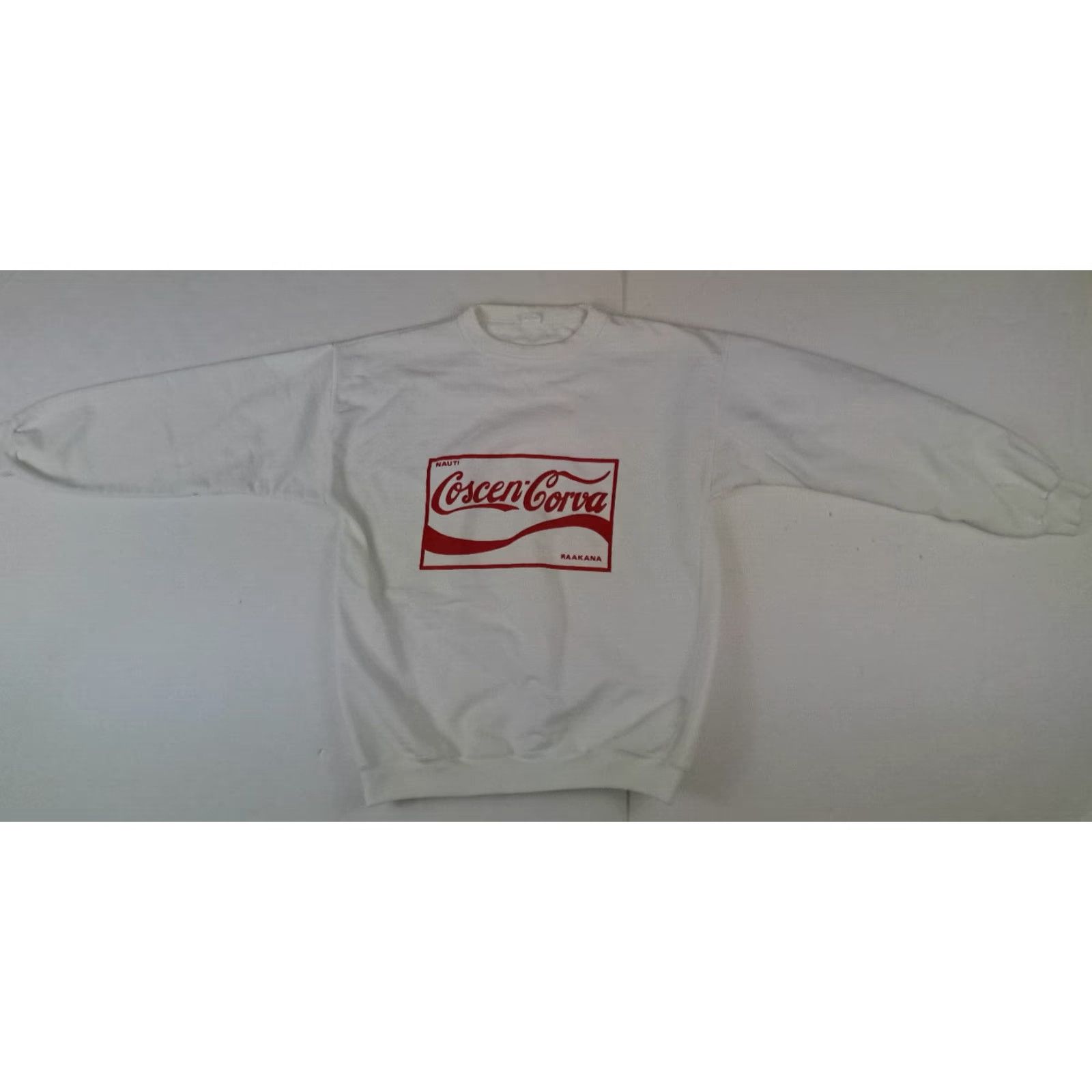 Vintage VINTAGE Nauti Coscen-Corva Sweatshirt Long Sleeve White L Unisex Adults Crew Neck Pullover Canvas 25in 24in Pit to Pit Hungary Size US L / EU 52-54 / 3 - 2 Thumbnail